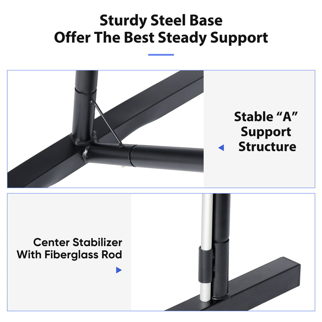 Portable Pickleball Game Tennis Net Powder Coated Frame Yard W/ Carry Bag&Stakes