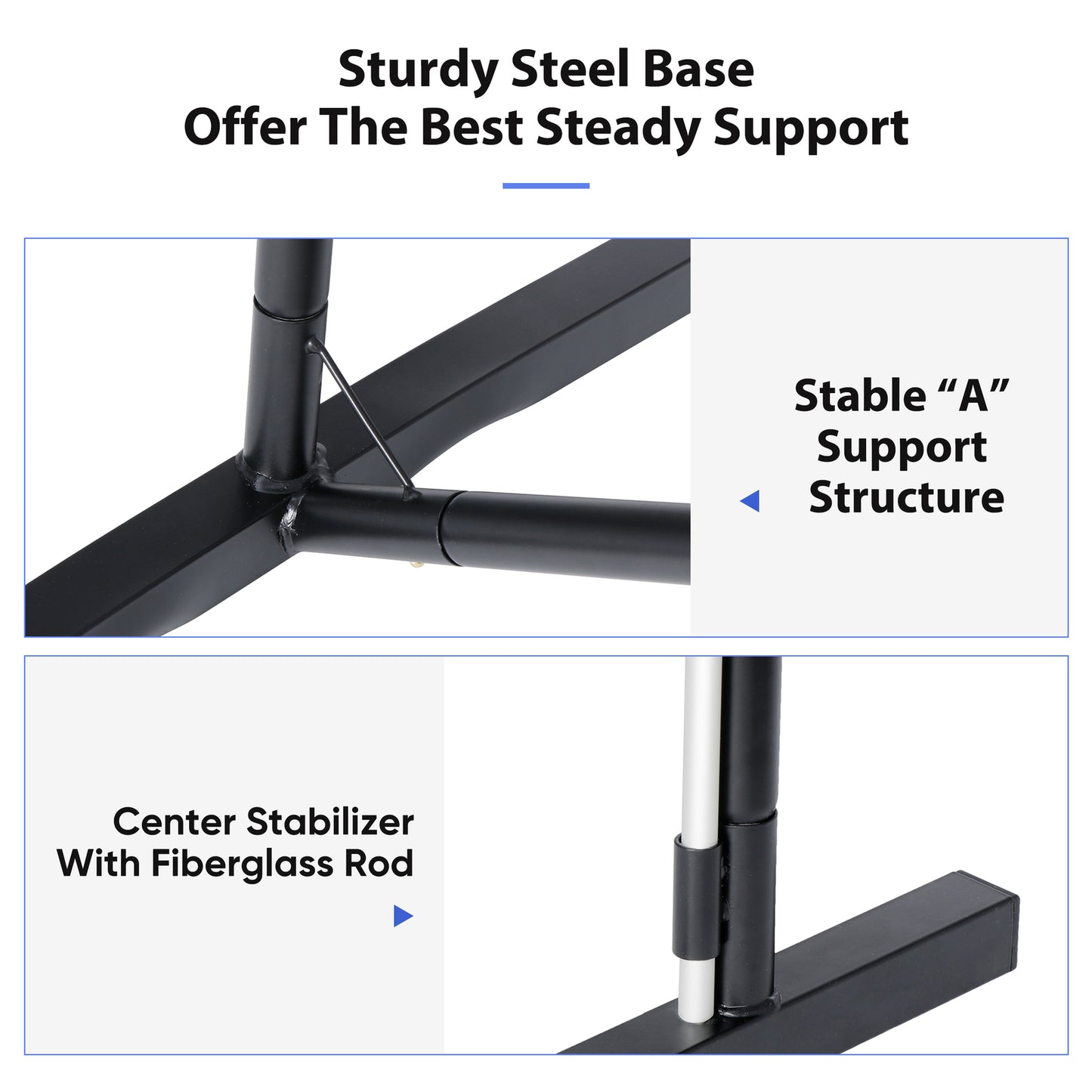 Portable Pickleball Game Tennis Net Powder Coated Frame Yard W/ Carry Bag&Stakes