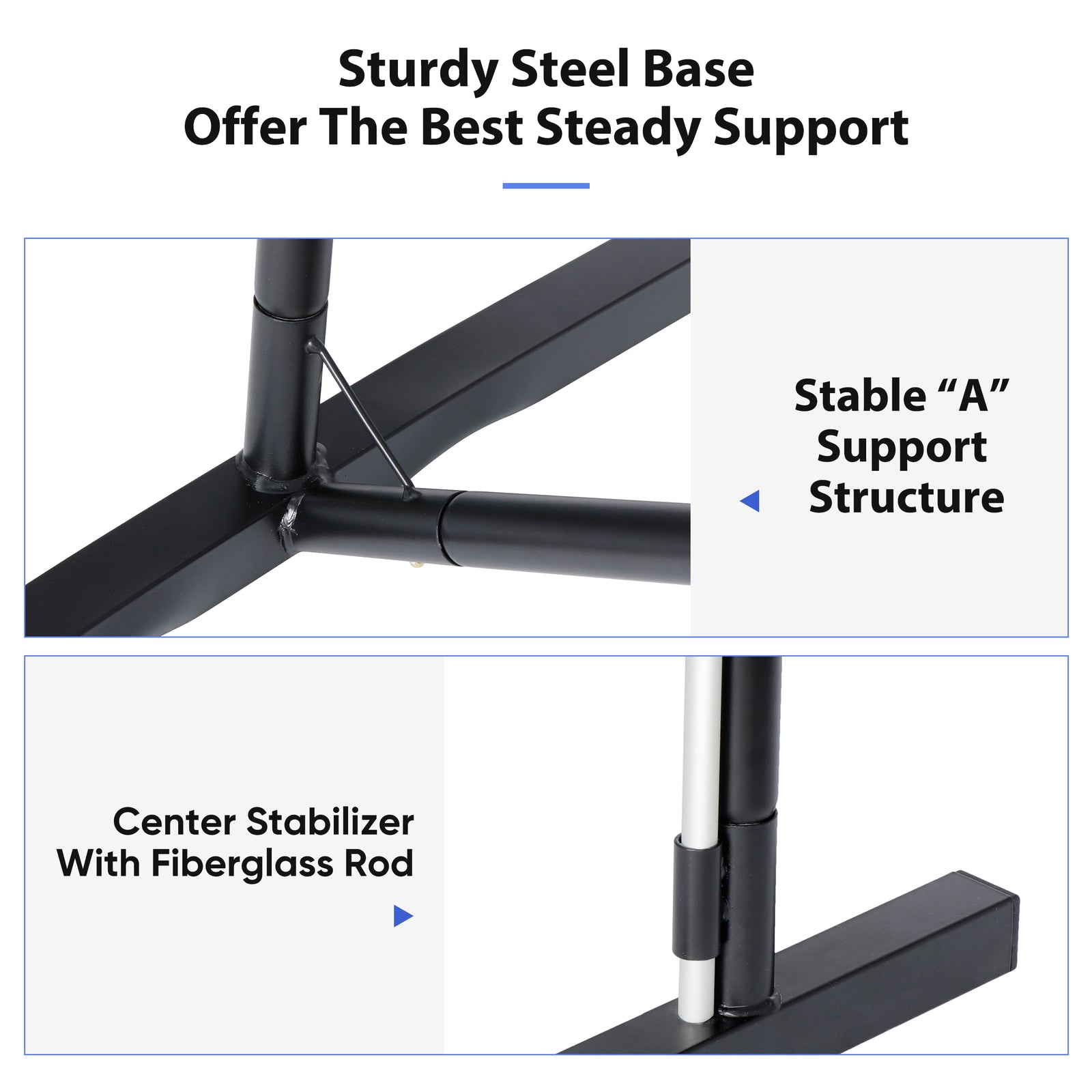 Portable Pickleball Game Tennis Net Powder Coated Frame Yard W/ Carry Bag&Stakes