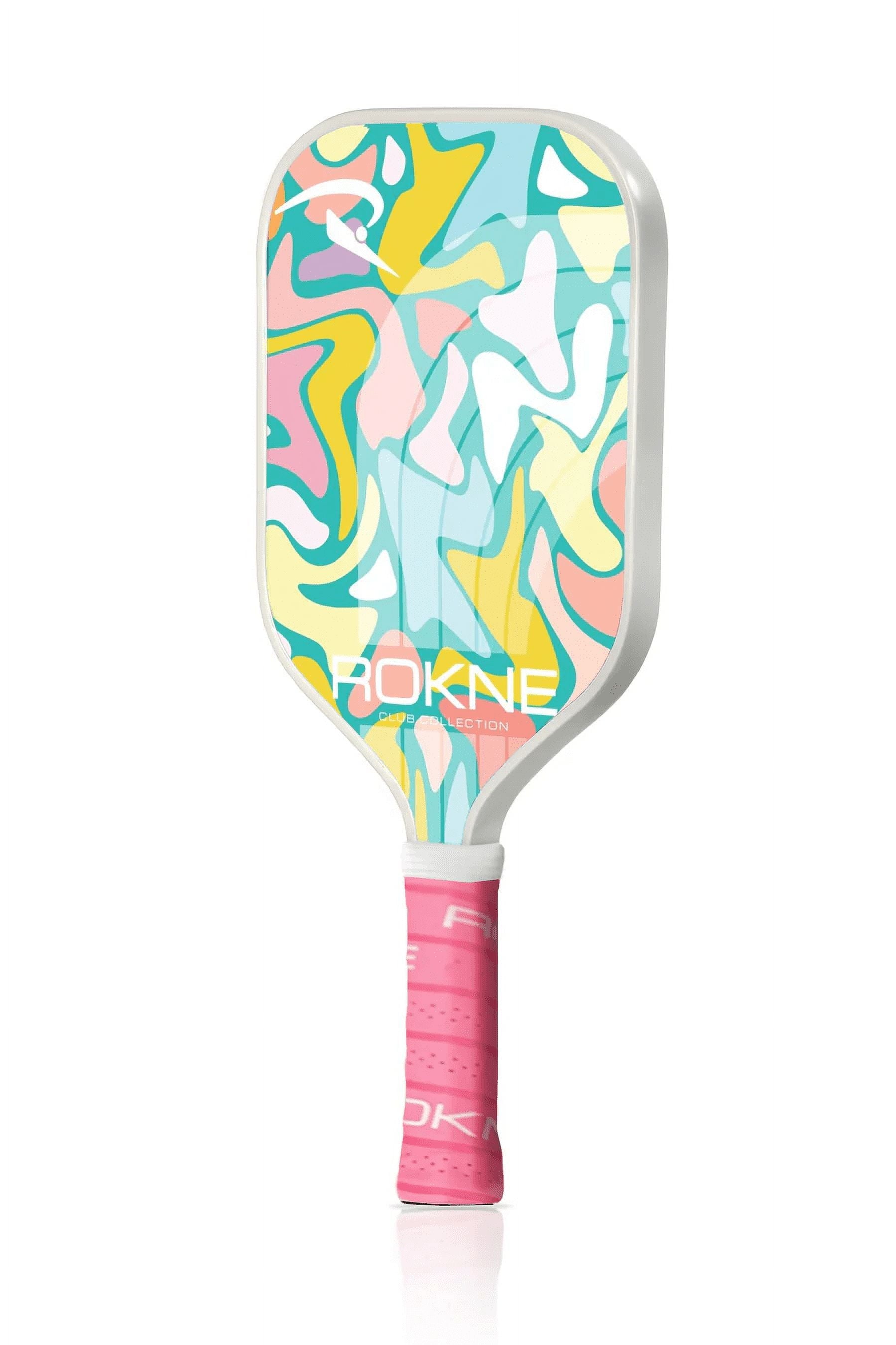 Pickleball Paddle Fiberglass Pickleball Racket with Progrit Texture, Summertime