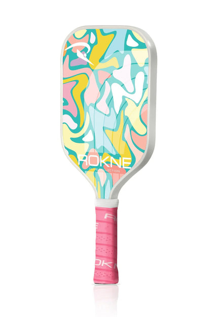 Pickleball Paddle Fiberglass Pickleball Racket with Progrit Texture, Summertime