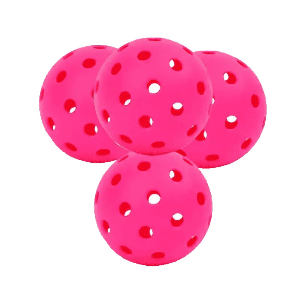 Sports Indoor Outdoor Play Pickleball 40 Hole,4 Pack Pink
