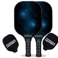 PB00049-5-C Pickleball Starter Set - Technology Custom Pickleball Paddle, Home Pickleball Set, Carbonfiber Graphite