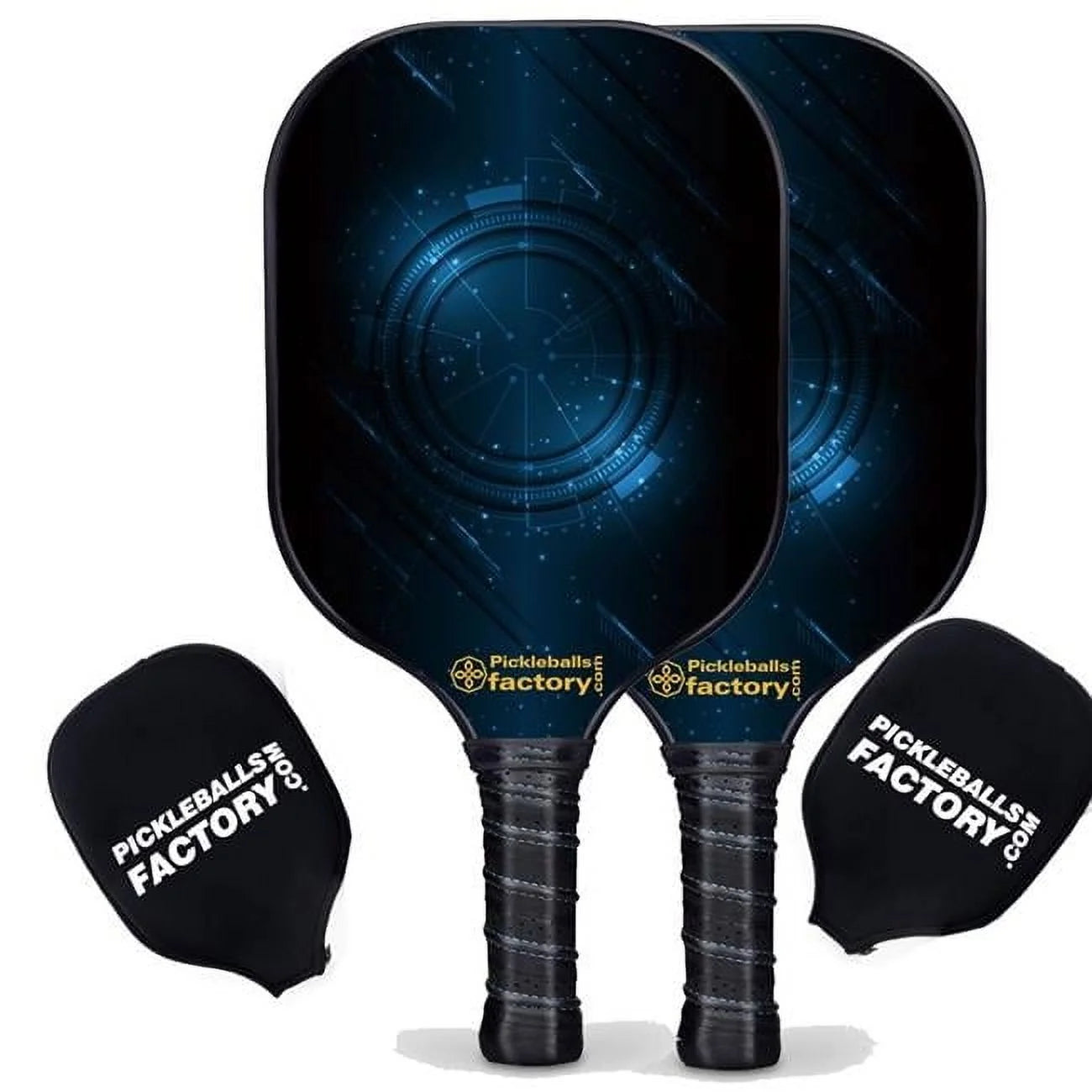 PB00049-5-C Pickleball Starter Set - Technology Custom Pickleball Paddle, Home Pickleball Set, Carbonfiber Graphite