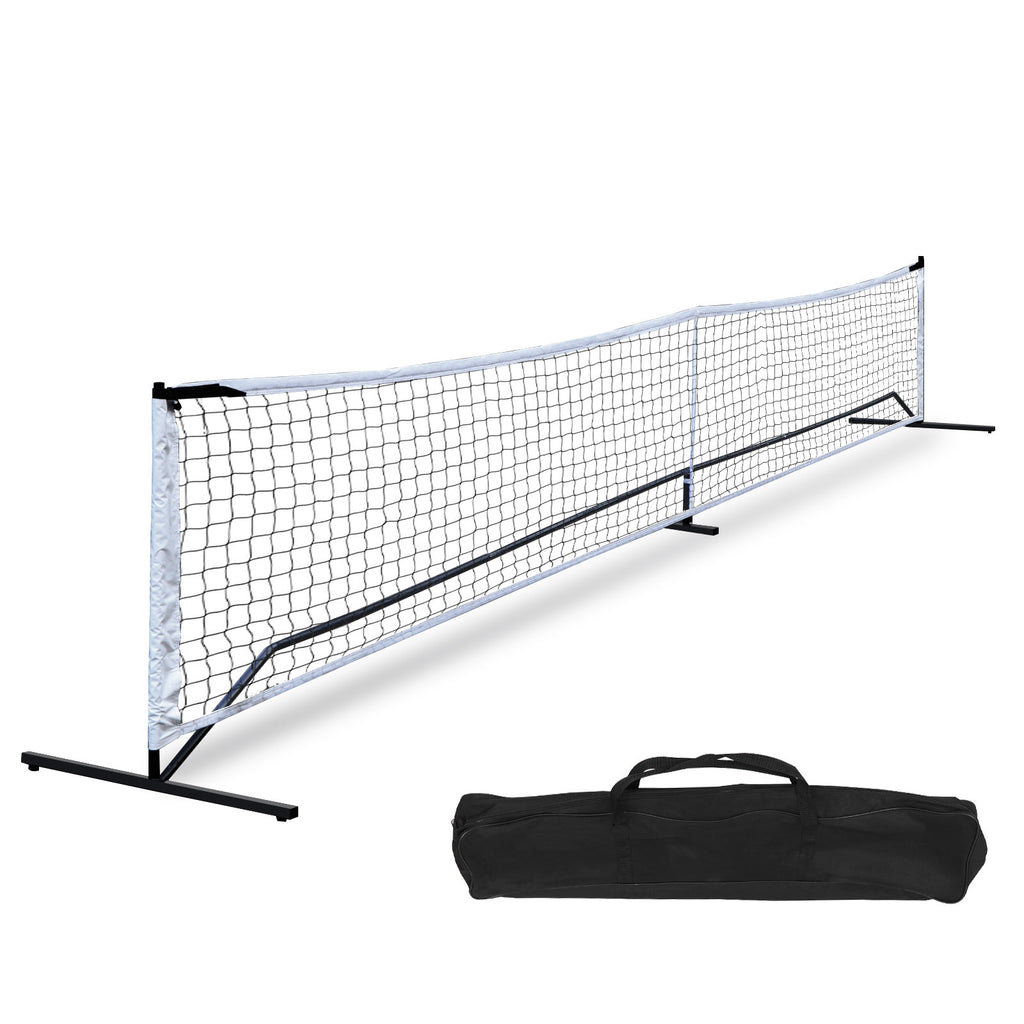 Portable Pickleball Game Tennis Net Powder Coated Frame Yard W/ Carry Bag&Stakes