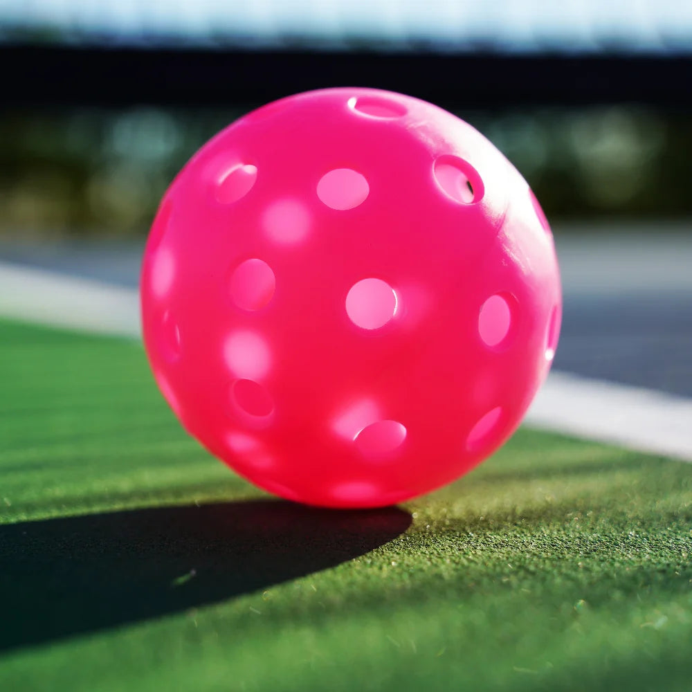 Sports Indoor Outdoor Play Pickleball 40 Hole,4 Pack Pink
