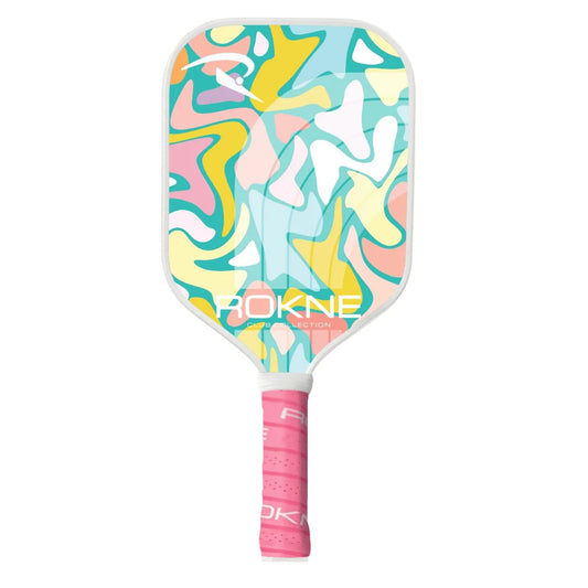 Pickleball Paddle Fiberglass Pickleball Racket with Progrit Texture, Summertime