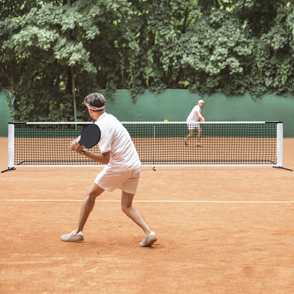 Portable Pickleball Game Tennis Net Powder Coated Frame Yard W/ Carry Bag&Stakes