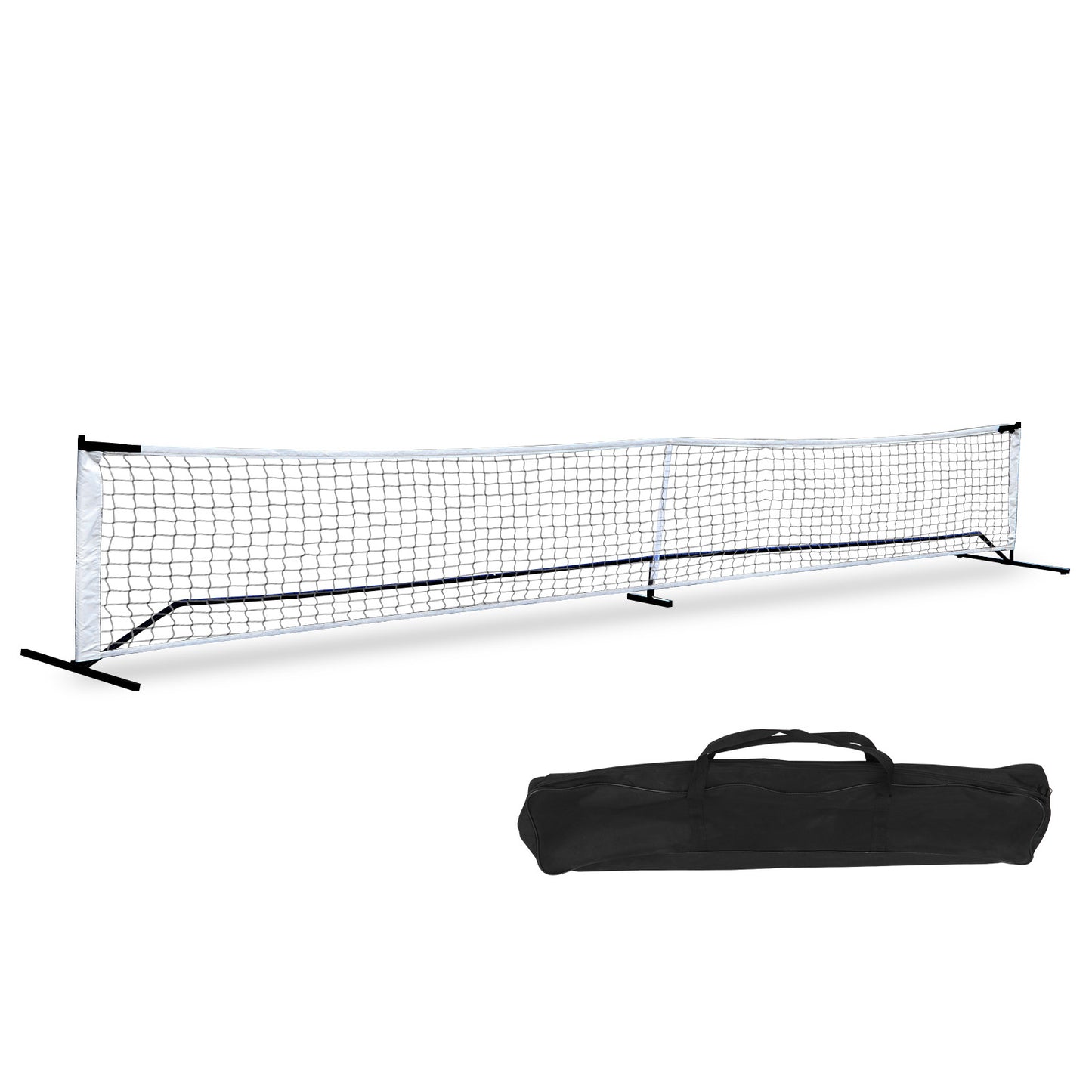 Portable Pickleball Game Tennis Net Powder Coated Frame Yard W/ Carry Bag&Stakes