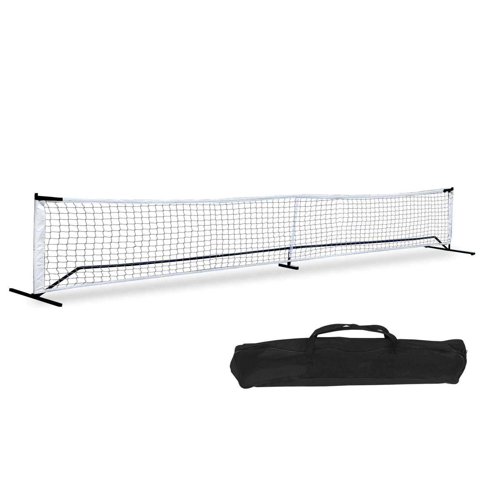 Portable Pickleball Game Tennis Net Powder Coated Frame Yard W/ Carry Bag&Stakes