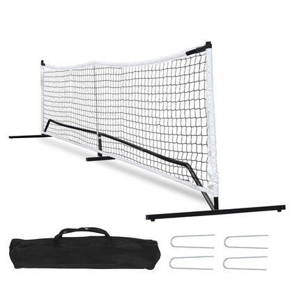 Portable Pickleball Game Tennis Net Powder Coated Frame Yard W/ Carry Bag&Stakes